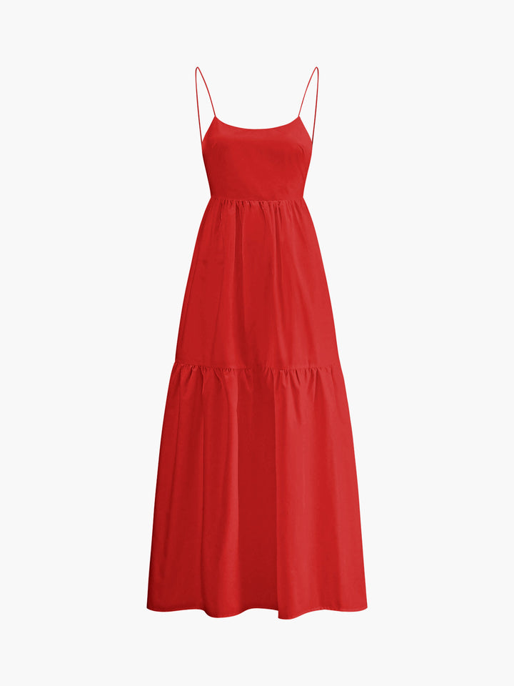 Robe longue dos nu unie