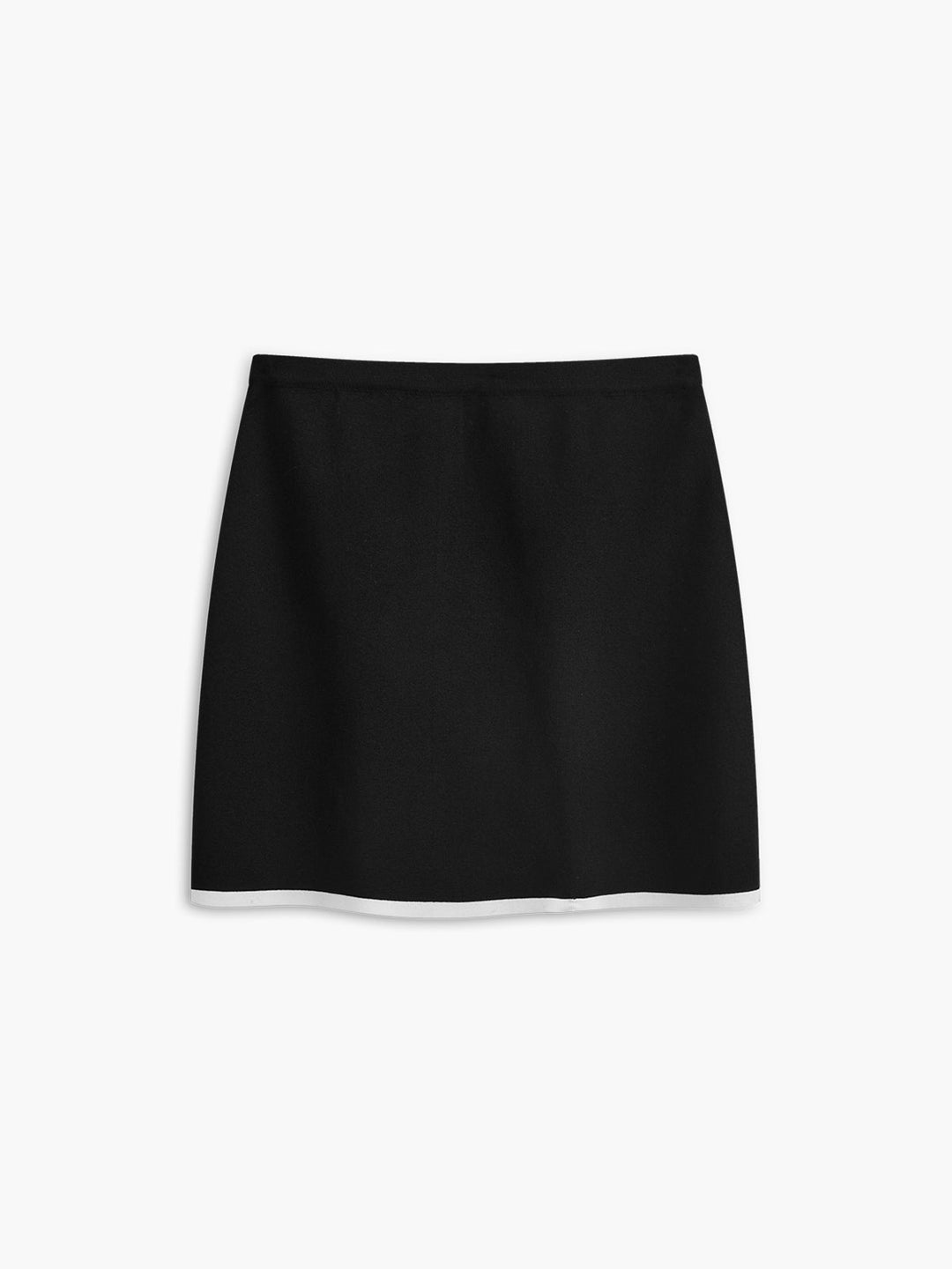 Ensemble Jupe Sans Manches à Boutonnage Contrasté