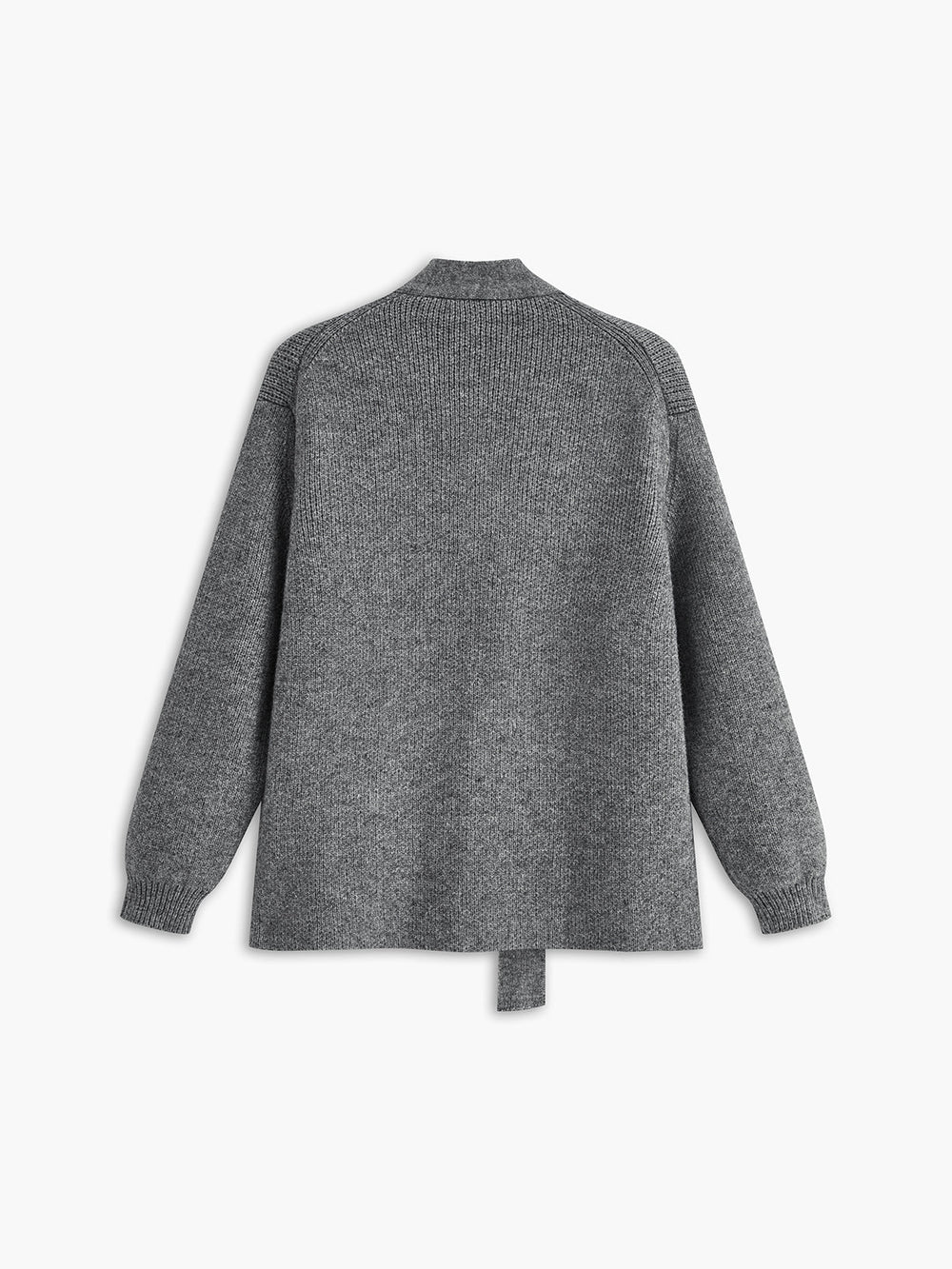 Cardigan Boutonné Col en V Rétro