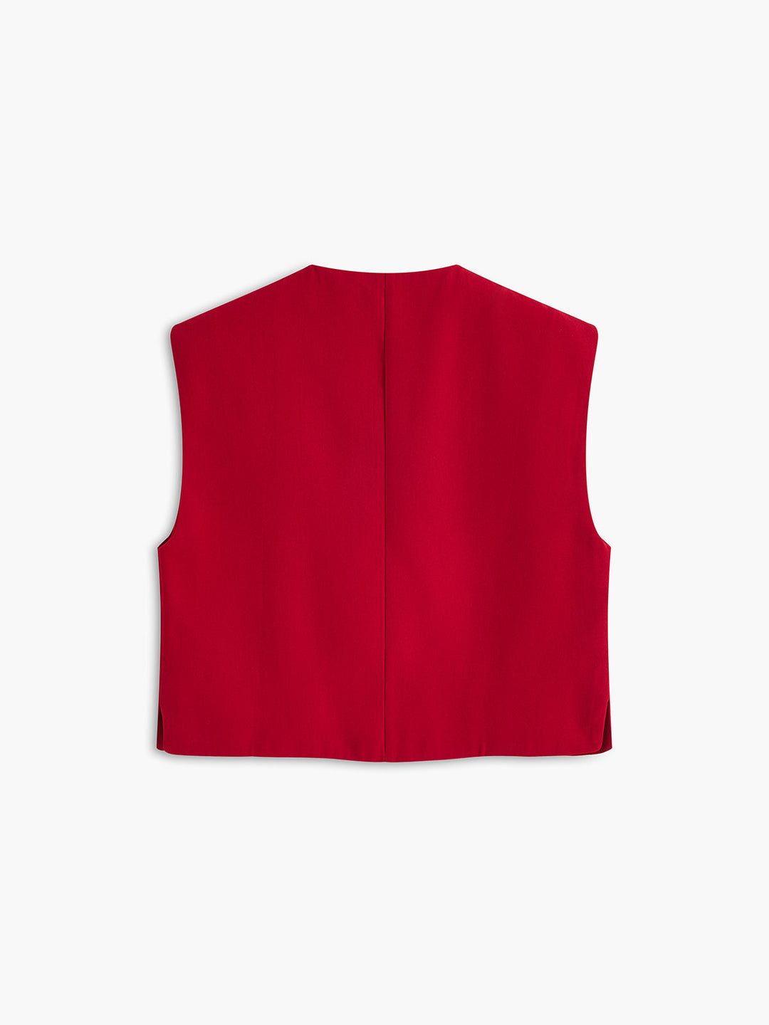 Gilet sans manches boutonné pour femme