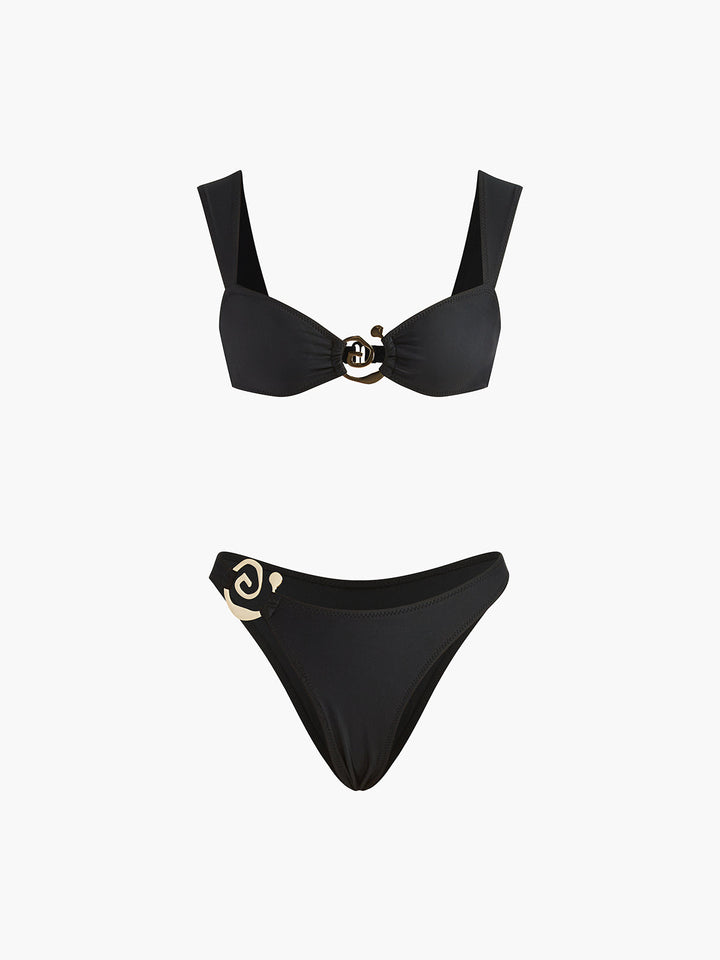 Ensemble Bikini Spirale Dorée