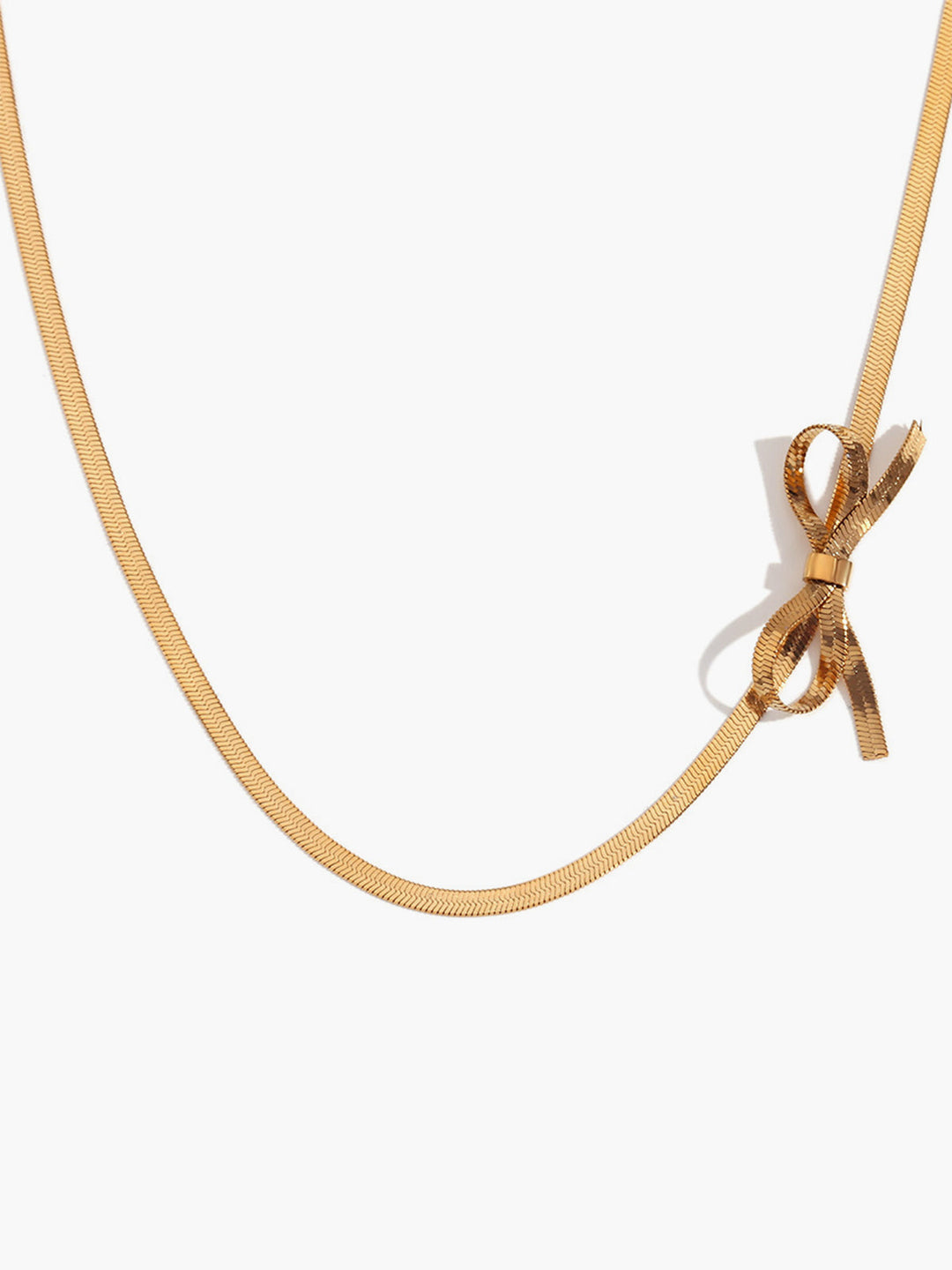 Collier nœud doré