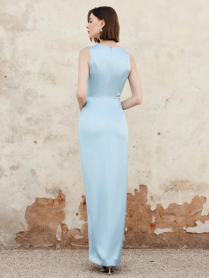 Robe Longue Débardeur à Bordure Volante