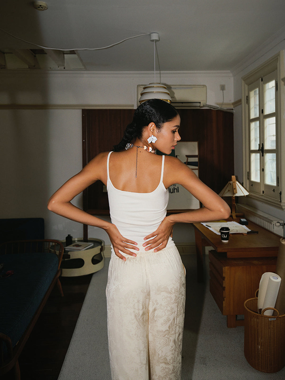 Haut Camisole à Décolleté Plongeant