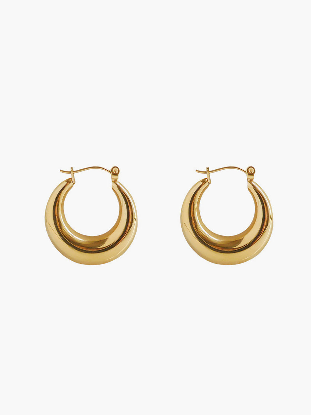 Boucles d'oreilles créoles dorées