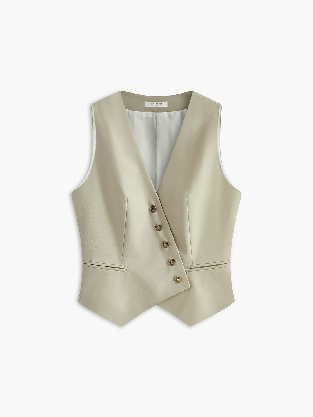 Gilet Déstructuré à Boutons et Poches