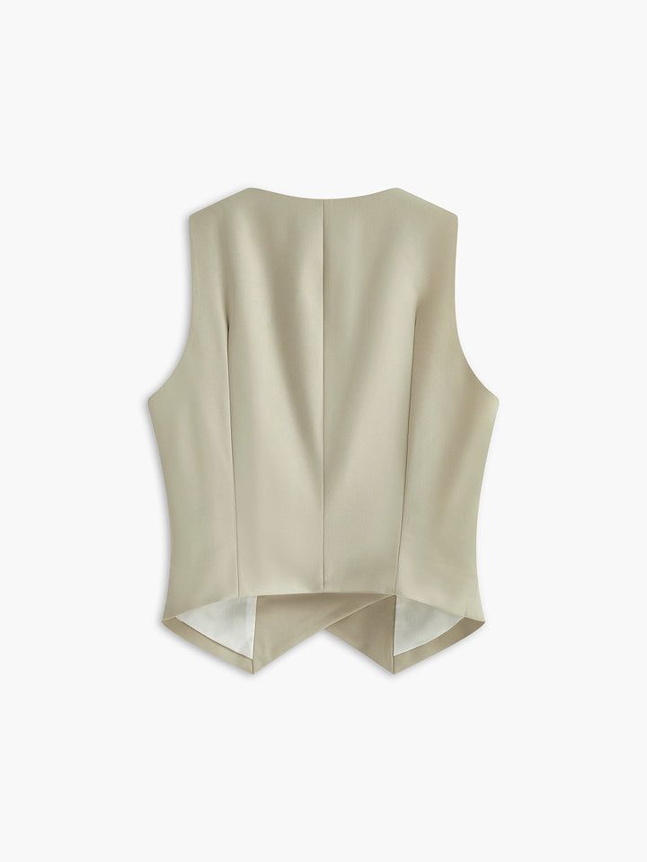 Gilet Déstructuré à Boutons et Poches