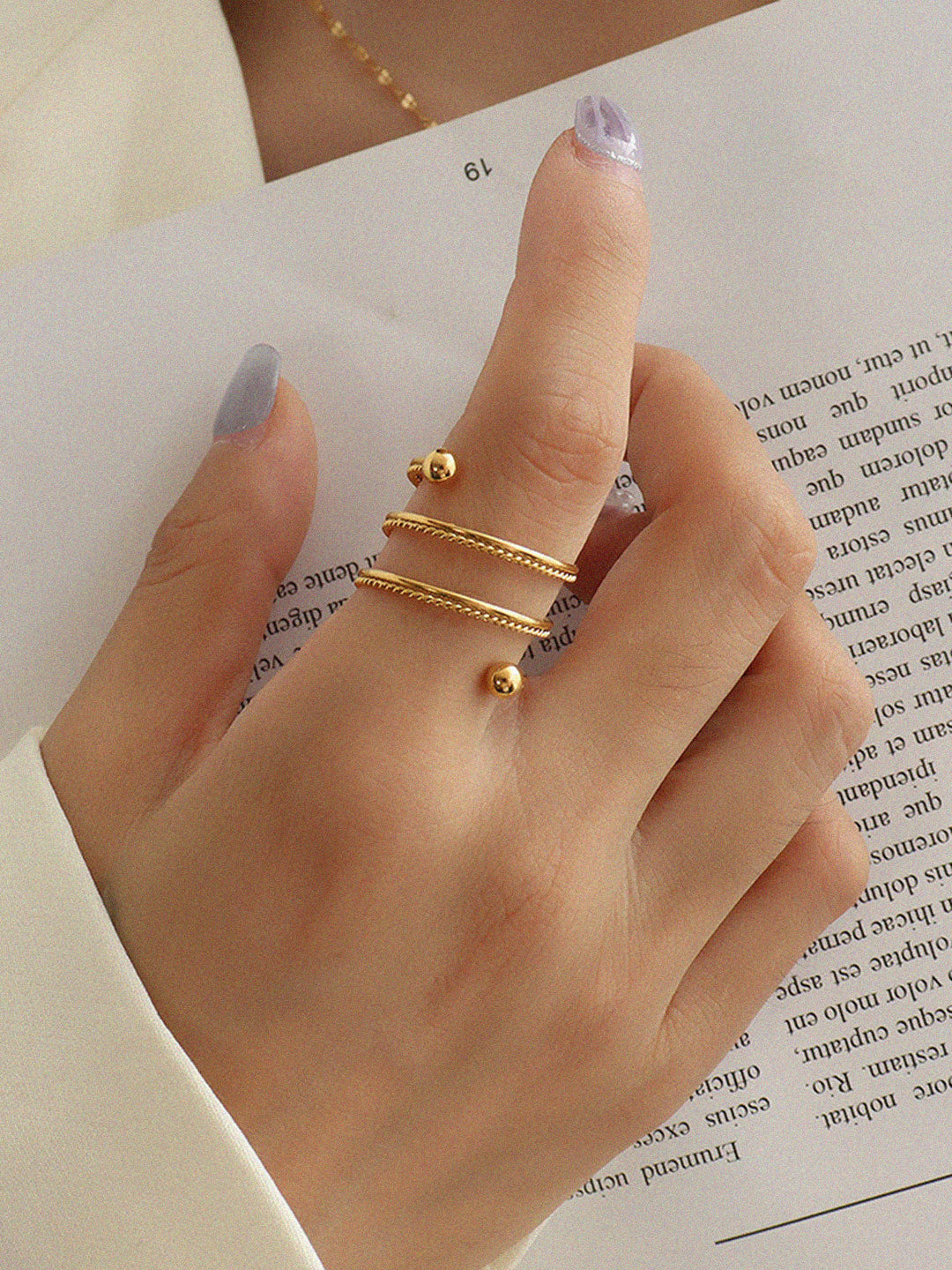 Bague Rotative Double Couche Printanière