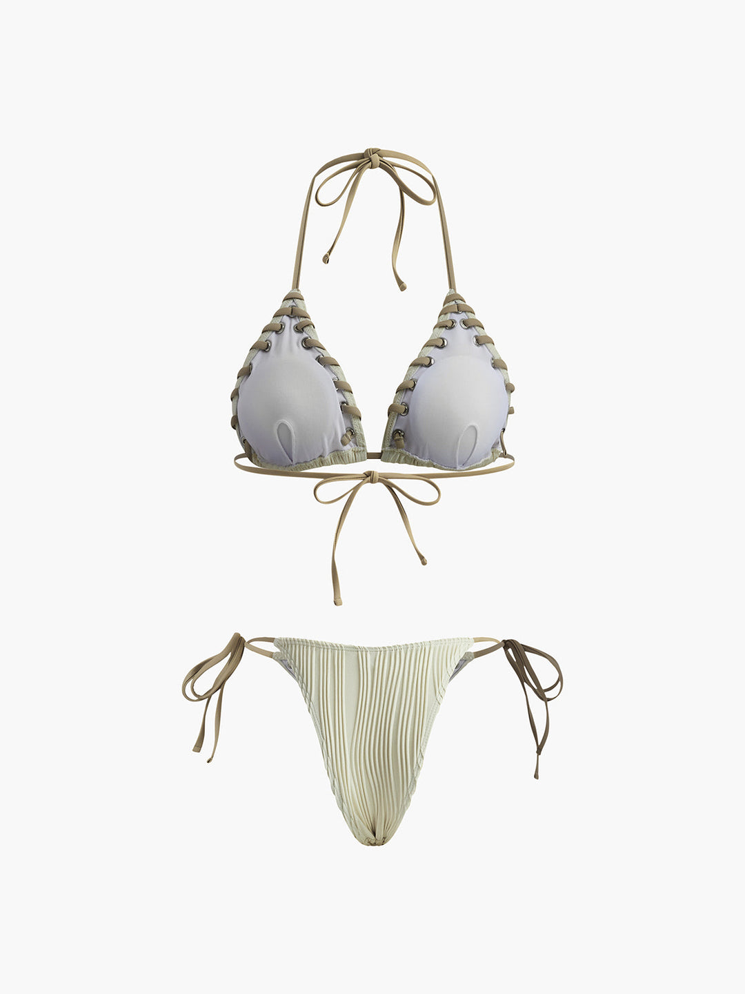 Ensemble Bikini à Lacets et Ruché