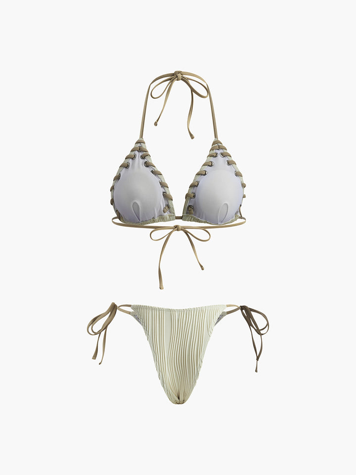 Ensemble Bikini à Lacets et Ruché