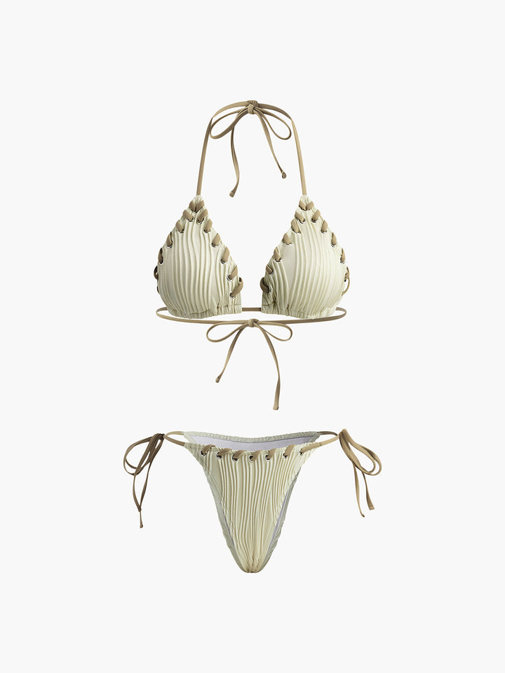 Ensemble Bikini à Lacets et Ruché