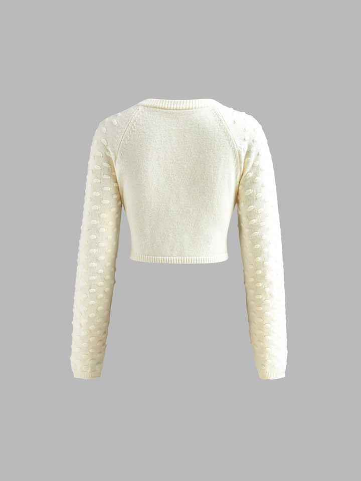 Haut Court en Tricot Douillet à Nœud