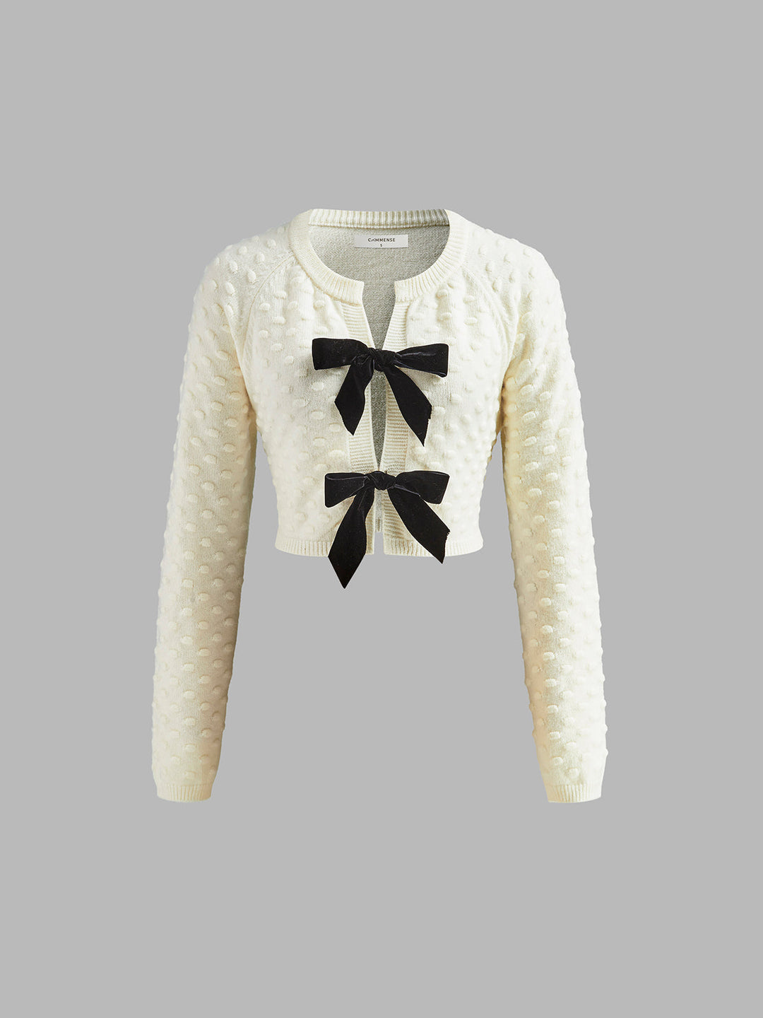 Haut Court en Tricot Douillet à Nœud