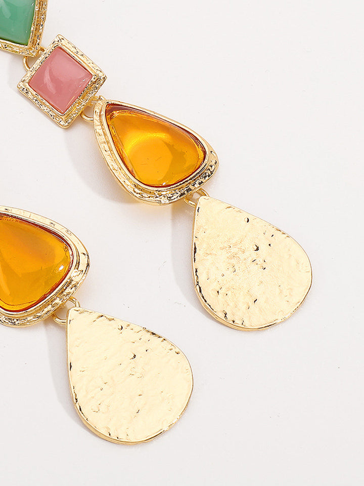 Boucles d'oreilles géométriques en résine