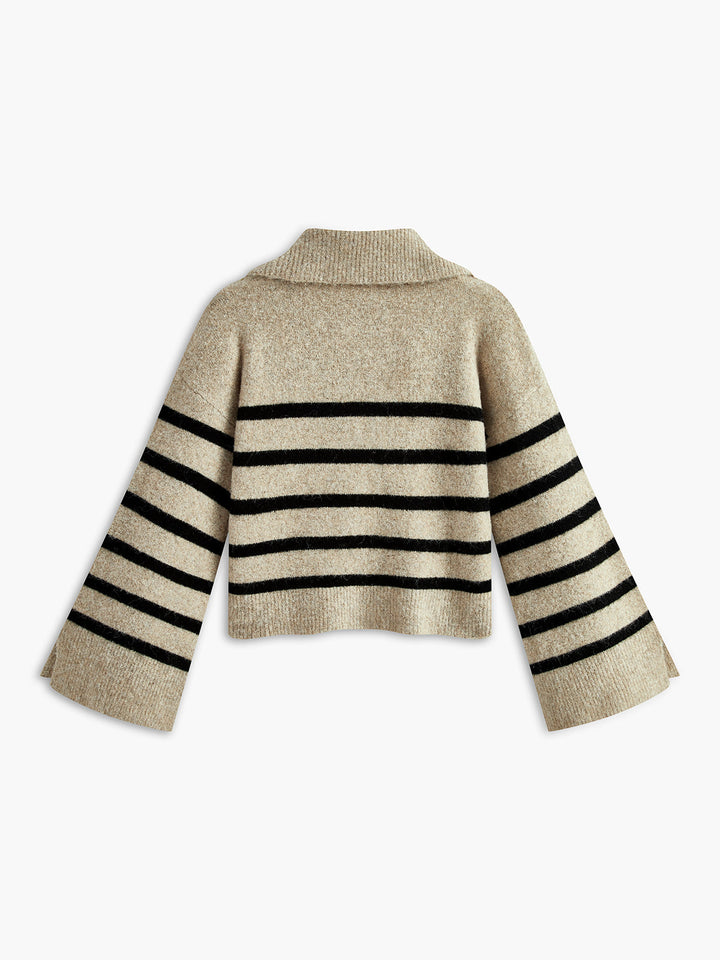 Pull à Manches Longues En Coton Oubl surdimensionné
