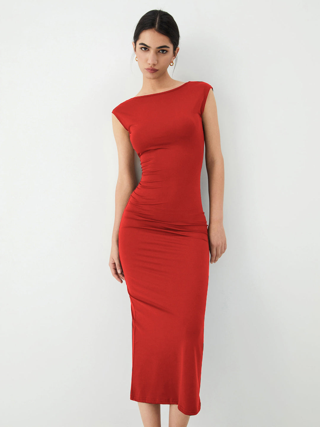 Robe Mi-longue Dos Nu Uni