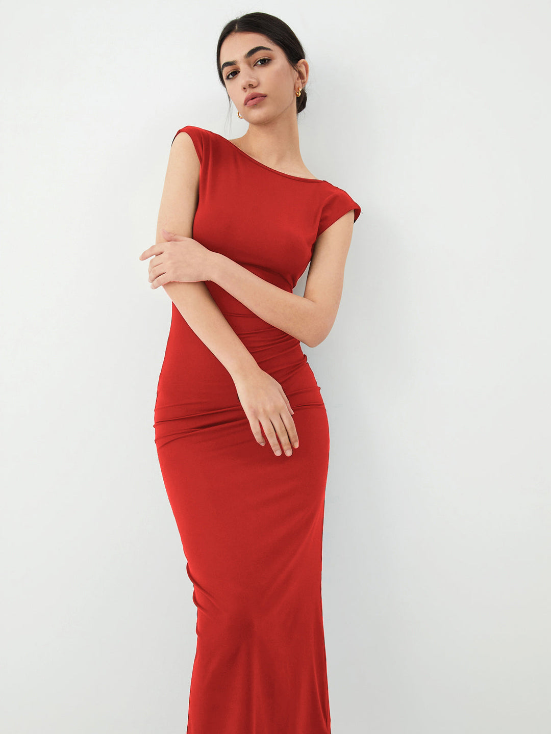 Robe Mi-longue Dos Nu Uni