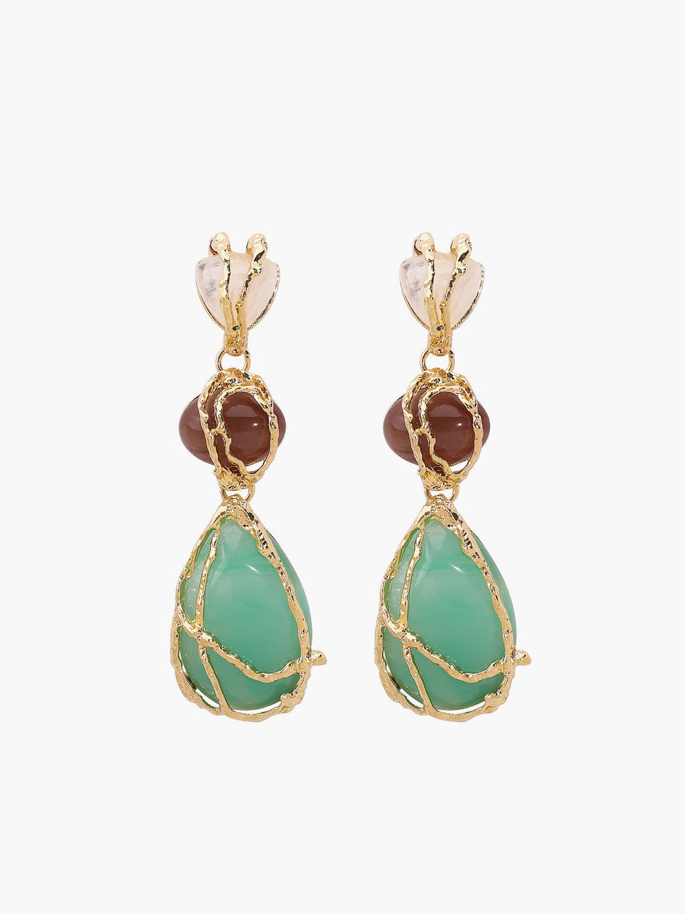 Boucles d'oreilles Alloy Net Water Drop
