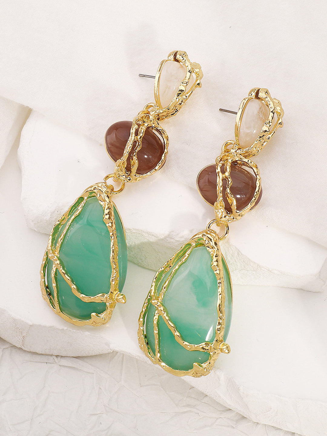 Boucles d'oreilles Alloy Net Water Drop