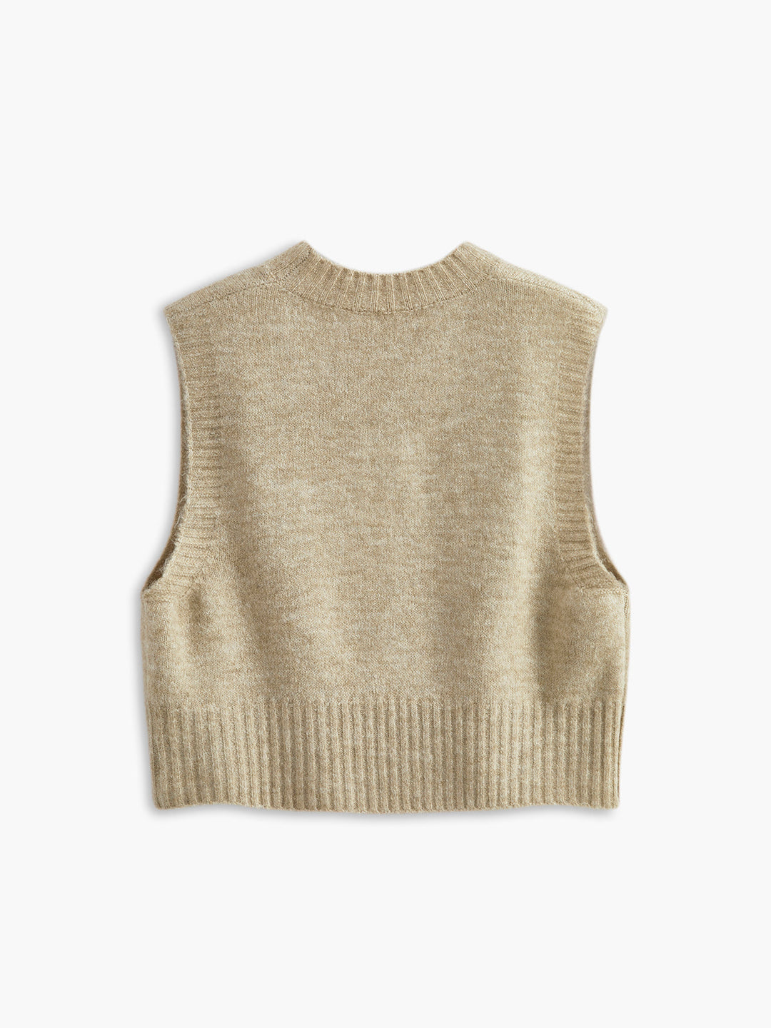 Gilet Pull Sans Manches Cerise