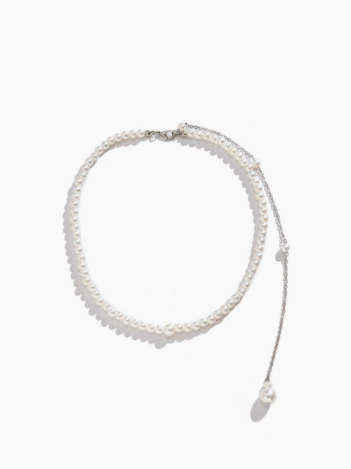 Collier à pampilles avec perles