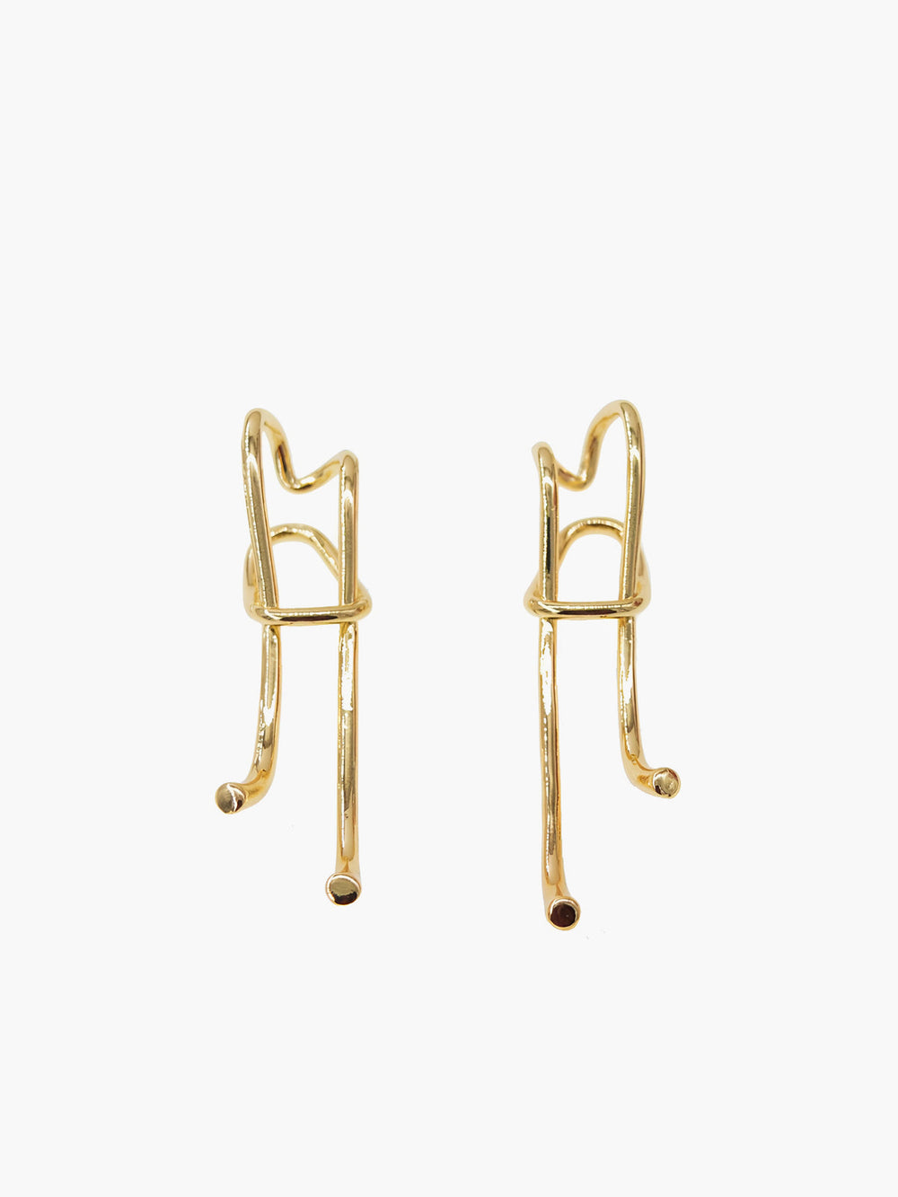 Boucles d'oreilles longues rétro exagérées