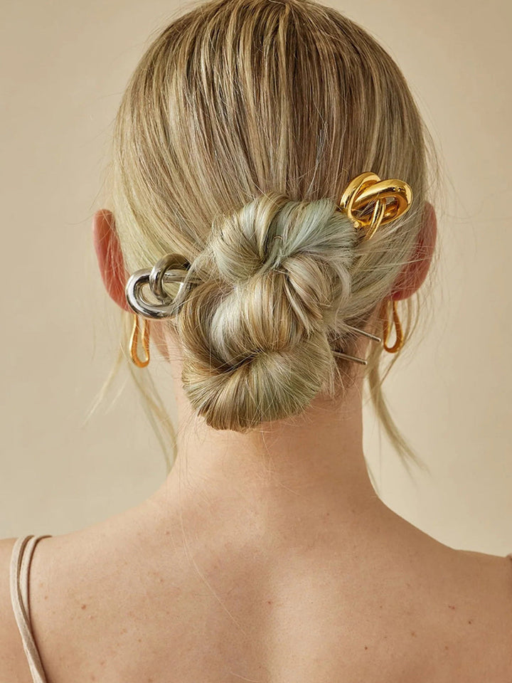 Épingle à cheveux nouée en acier inoxydable