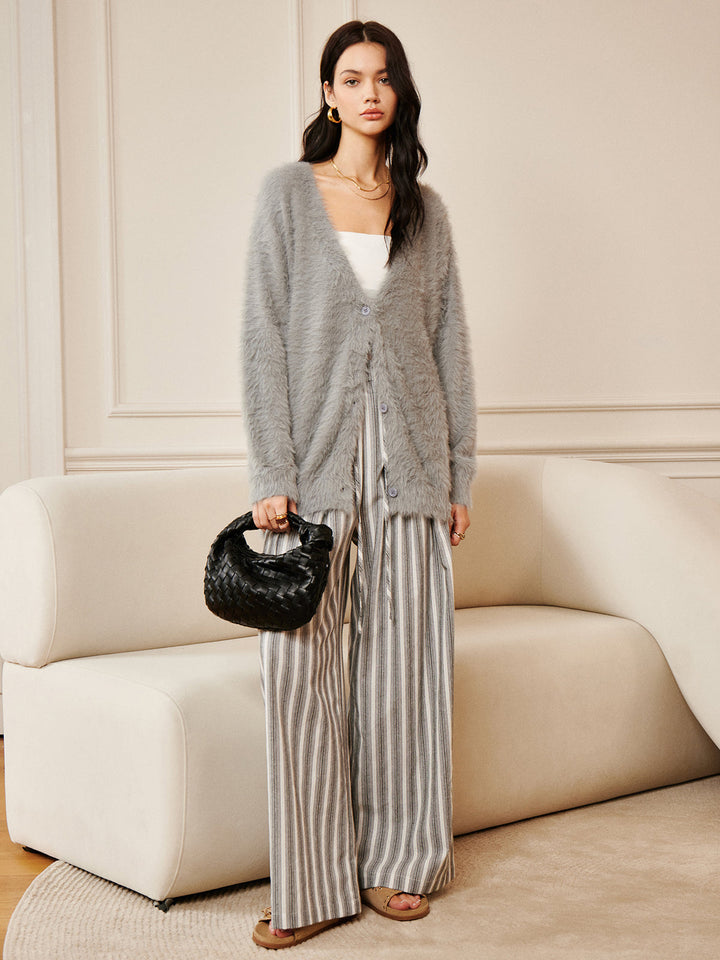 Cardigan Peluche Surdimensionné