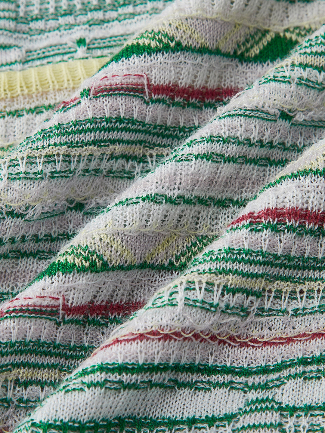 Cardigan en tricot à rayures colorées