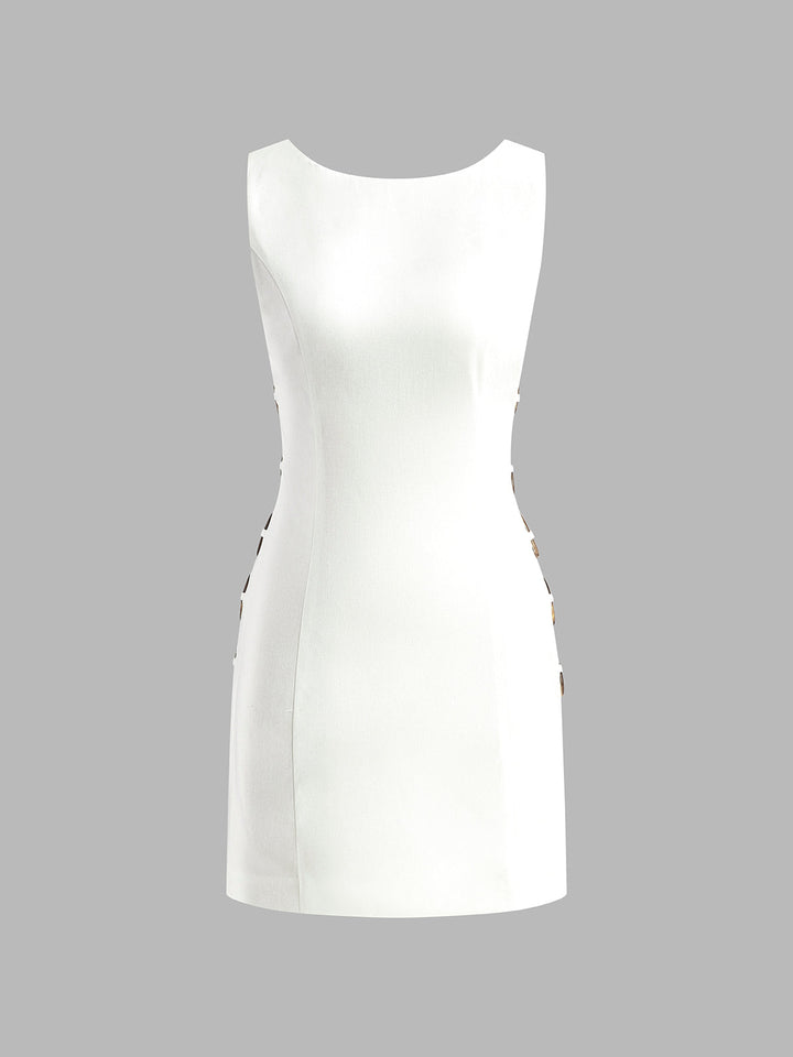 Robe sans manches avec découpe O-Ring