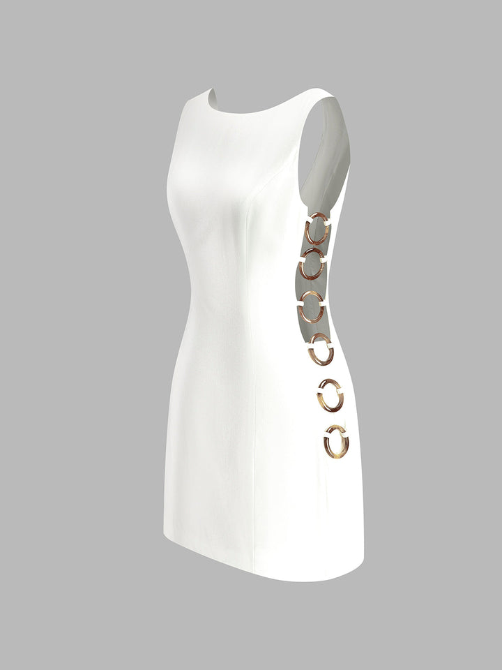 Robe sans manches avec découpe O-Ring