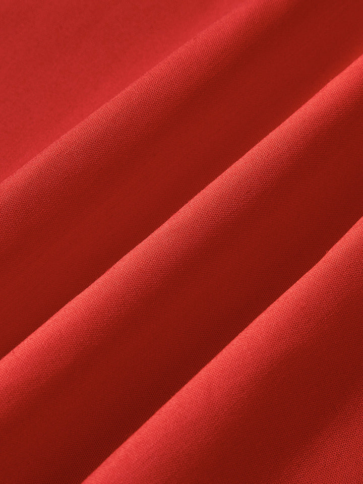 Robe Mi-longue Plissée Coeur à Bretelles