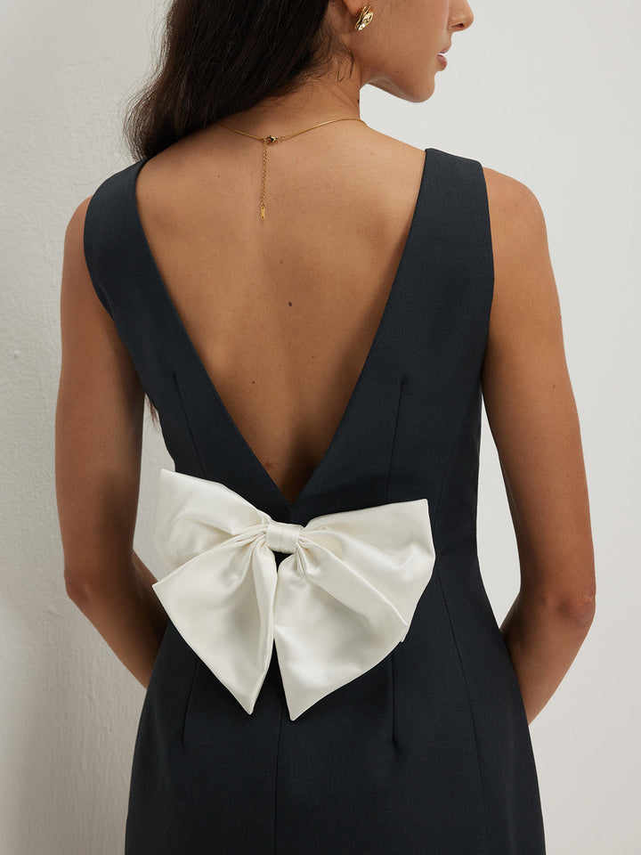 Robe Débardeur Dos Nu à Nœud