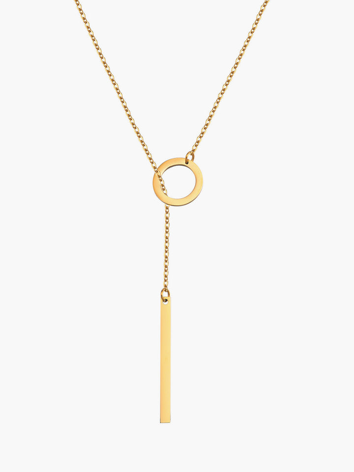 Collier Y Bar Doré
