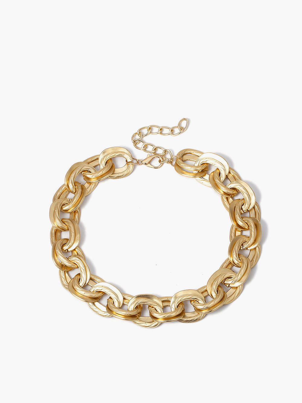 Collier à Maillons Dorés Épais