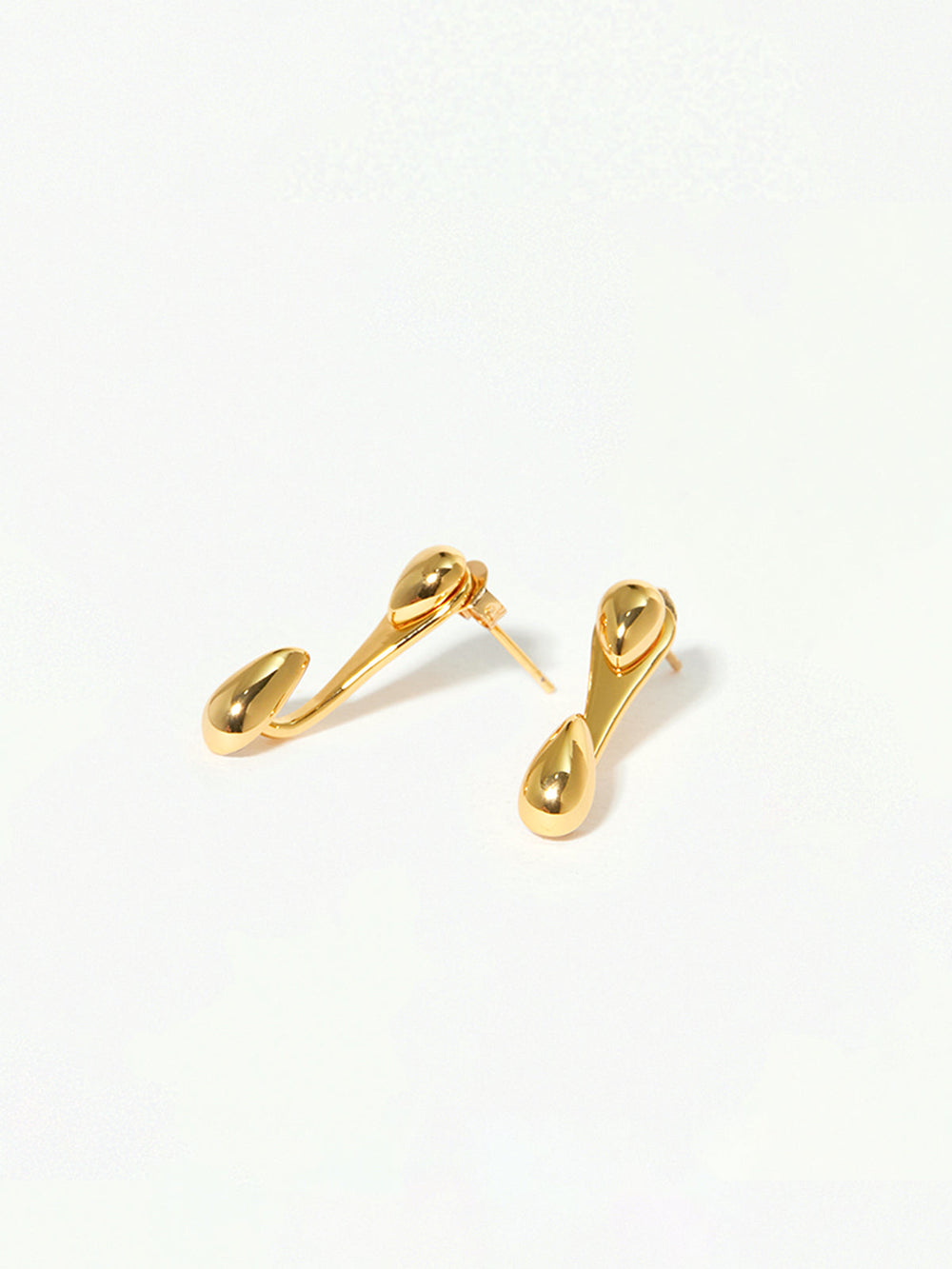 Boucles d'oreilles pendantes Double Goutte d'Eau