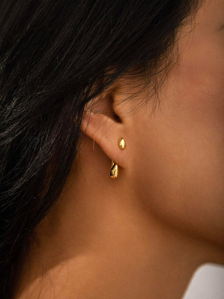 Boucles d'oreilles pendantes Double Goutte d'Eau