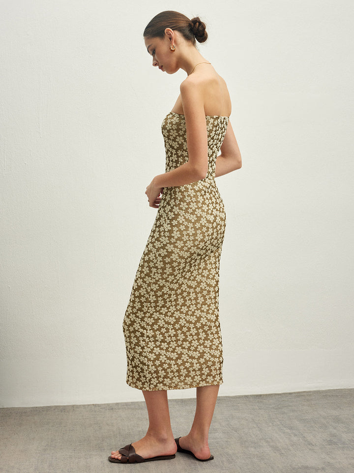 Robe Patte Tricot Fleurie