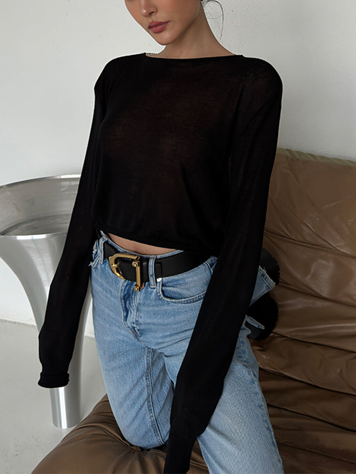 T-Shirt Dos Nu Sexy en Tricot