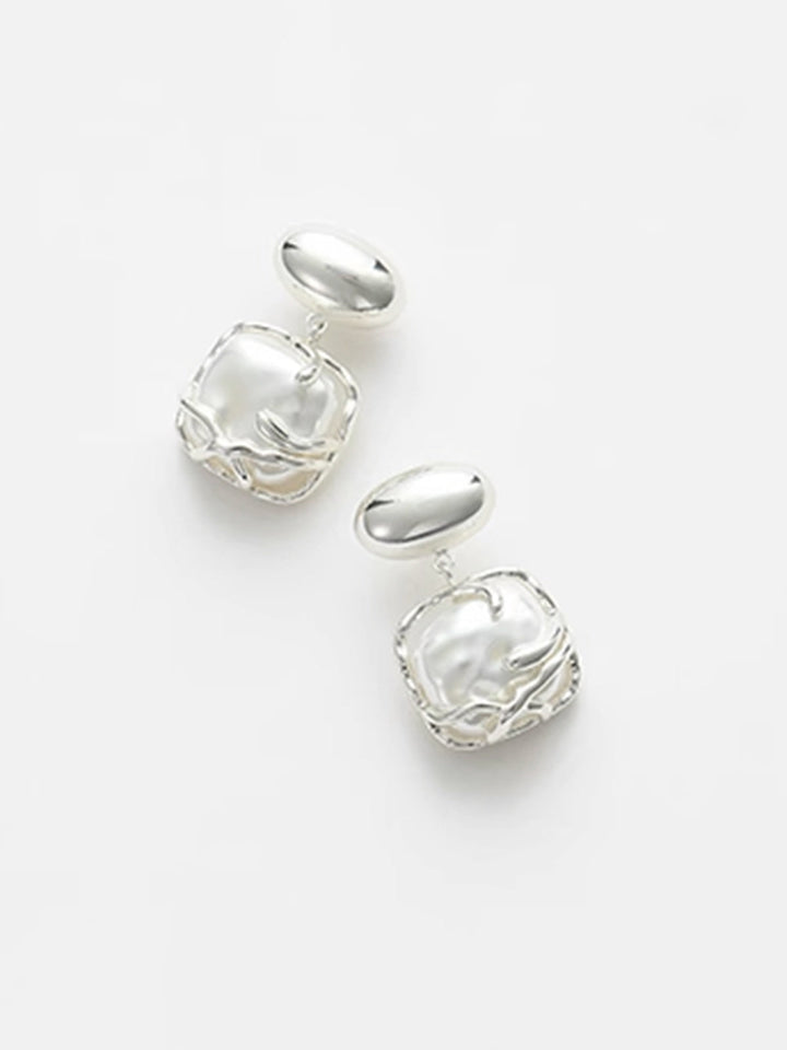 Boucles d'oreilles pendentif avec perles baroques