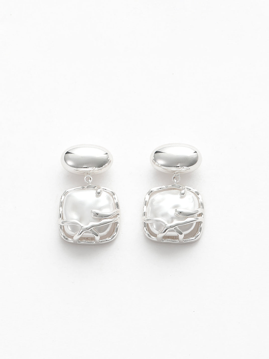 Boucles d'oreilles pendentif avec perles baroques