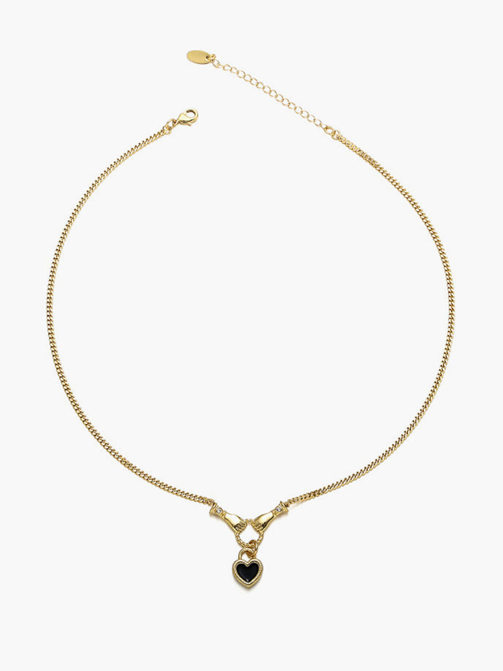 Collier Pendentif Cœur Mains