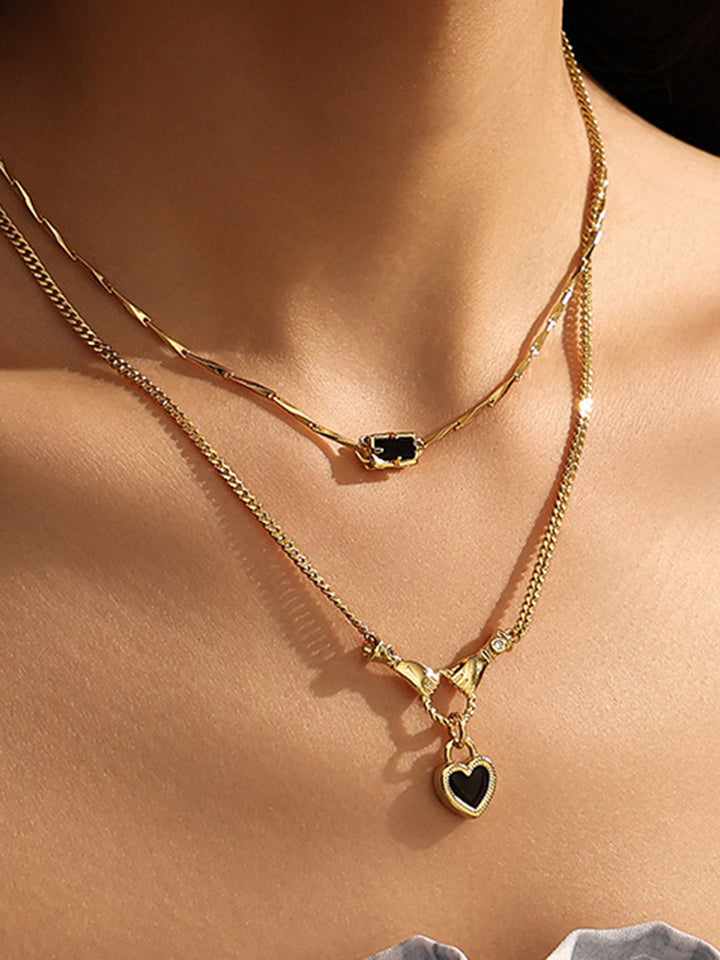 Collier Pendentif Cœur Mains