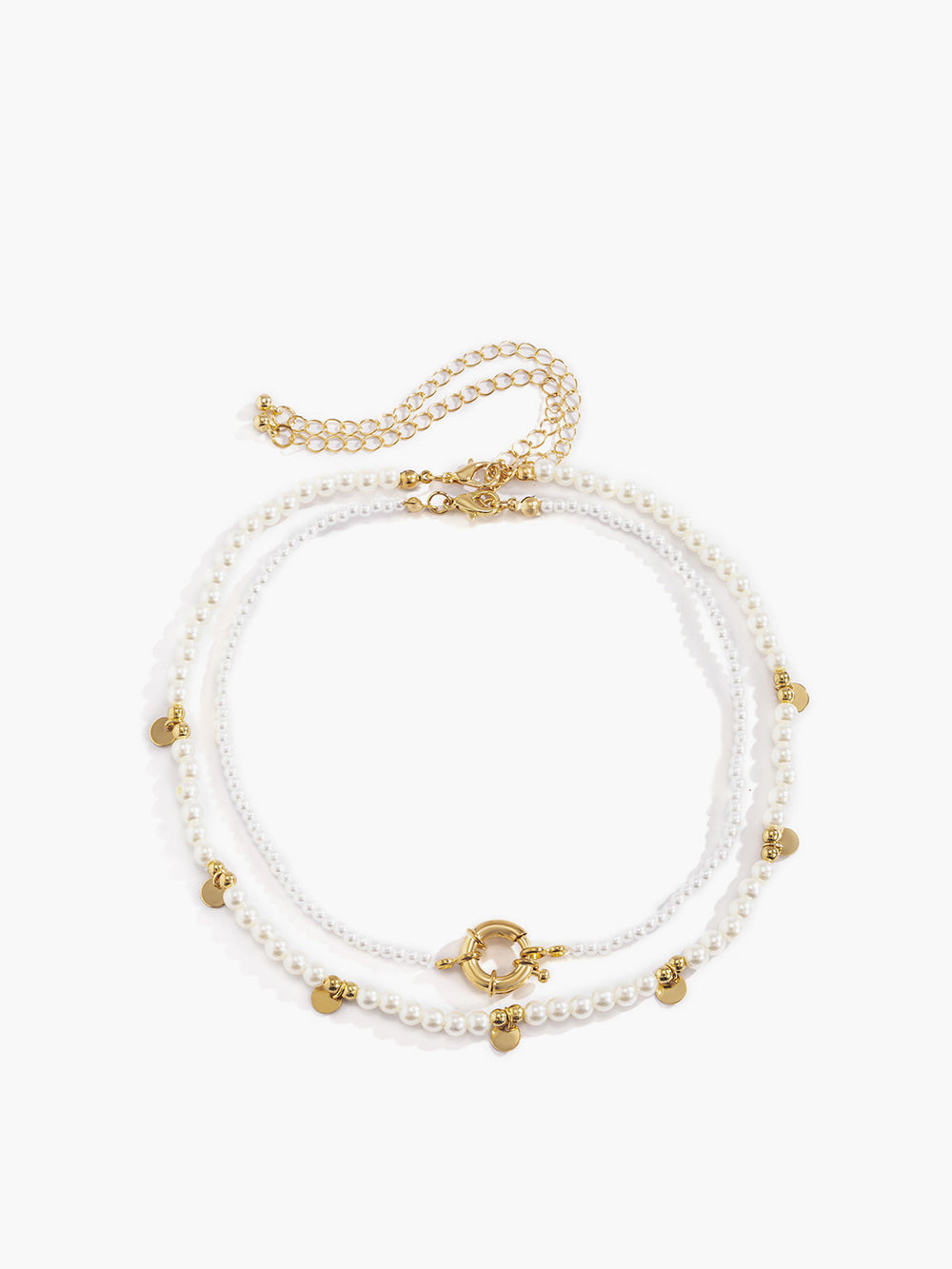 Collier Sautoir Perles Dorées
