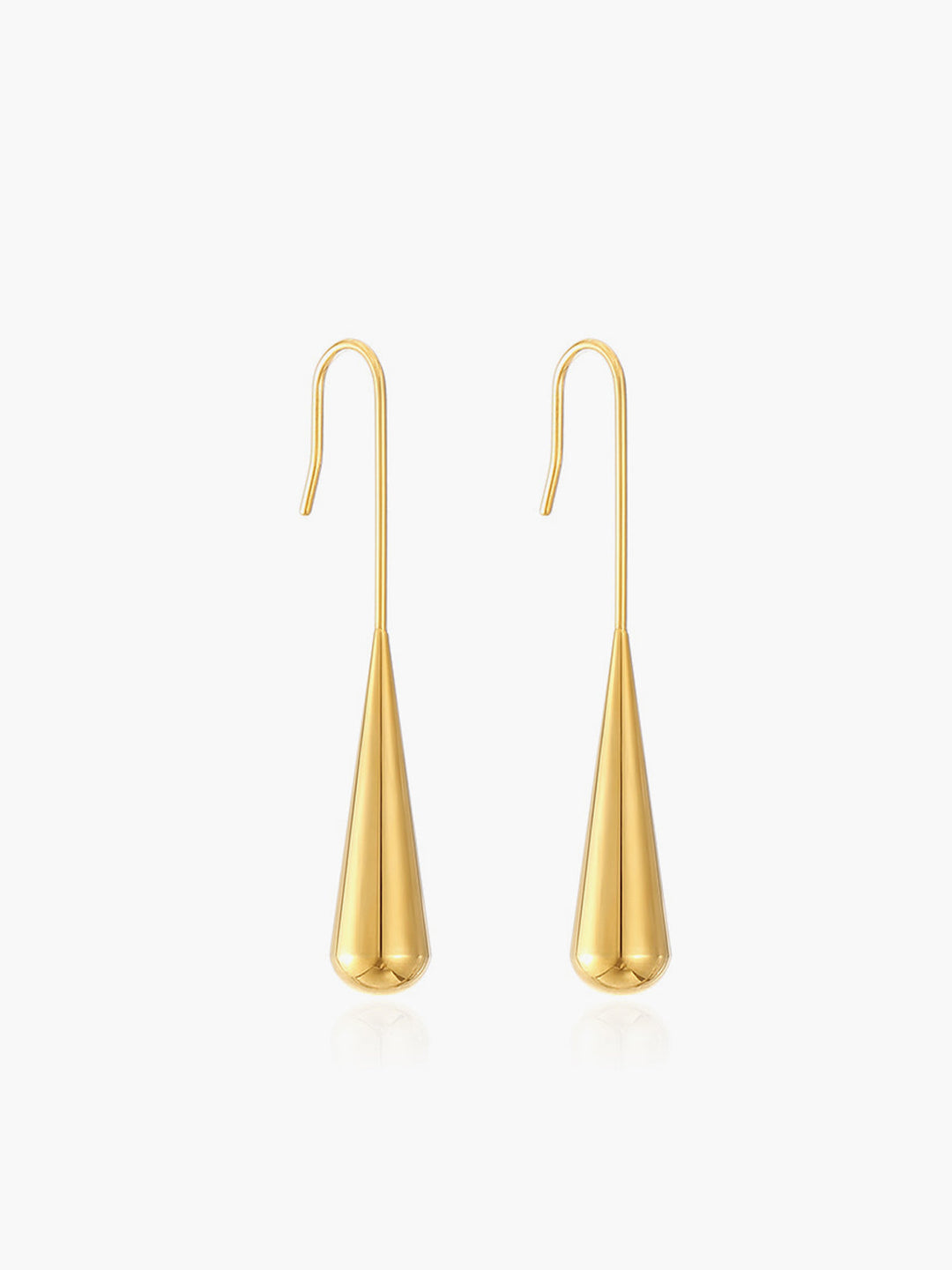 Boucles d'oreilles minimalistes en forme de goutte d'eau