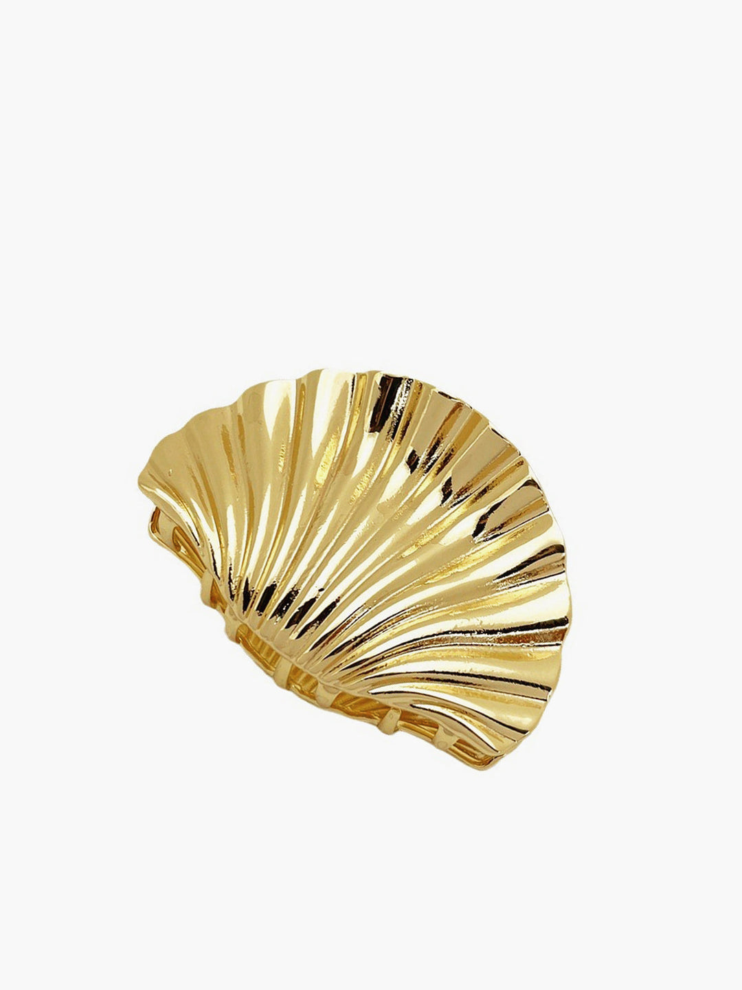 Pince à Cheveux Coquillage Doré