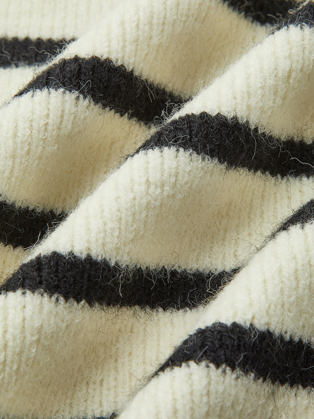 Gilet Pull sans Manches à Rayures en V