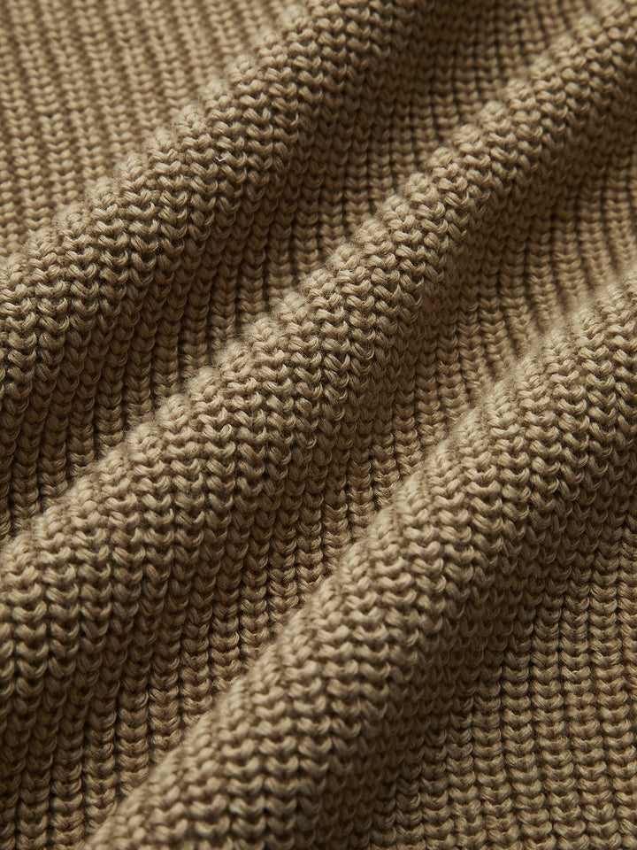 Cardigan V-Col Tricot Vintage