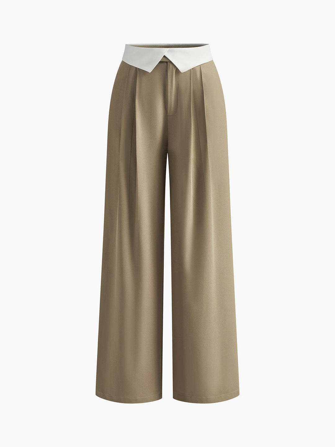Pantalons évasés à bandes contrastées