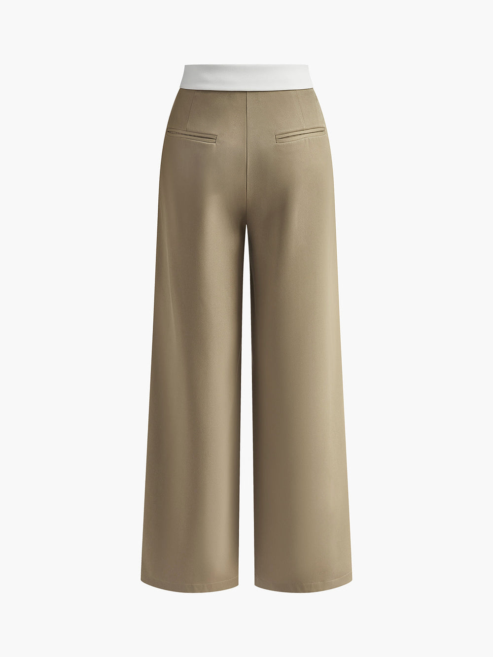 Pantalons évasés à bandes contrastées